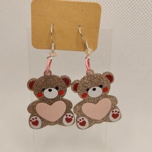 Adorable Teddy Bear Earrings for Kids